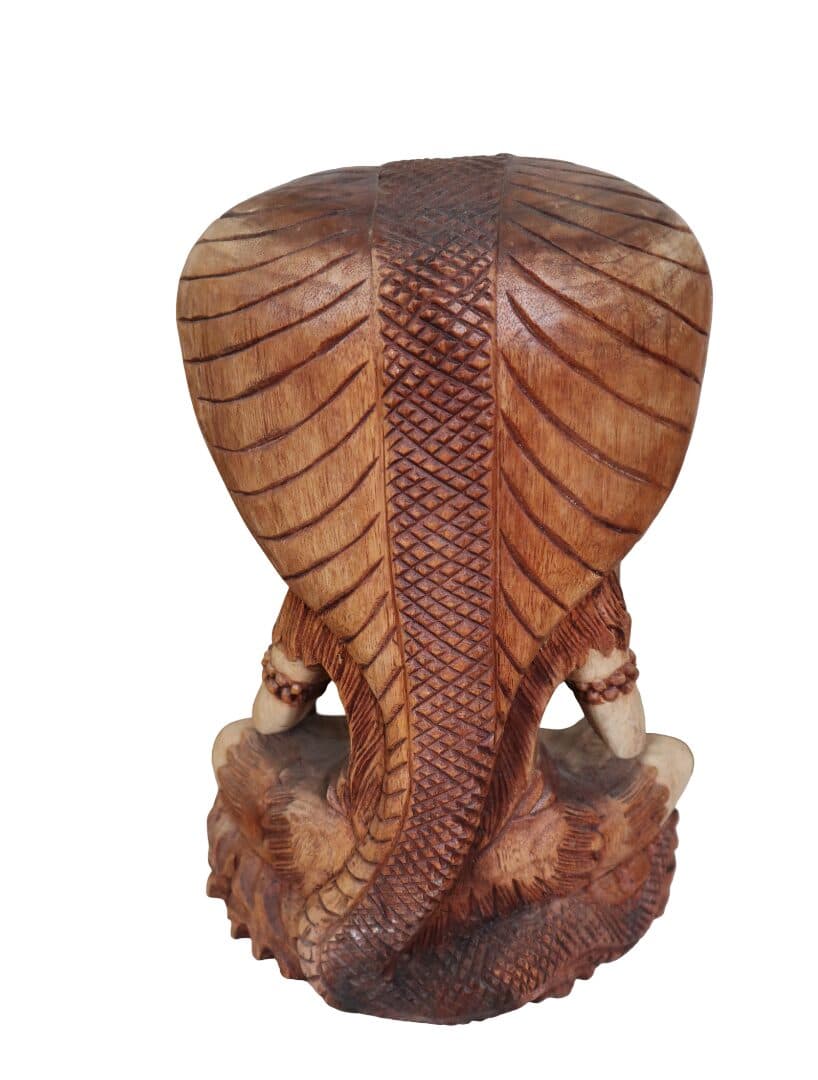 Statua di Shiva in Legno Massello 30x18x42 cm – Scultura Spirituale Artigianale Realizzata a Mano in Indonesia - 7