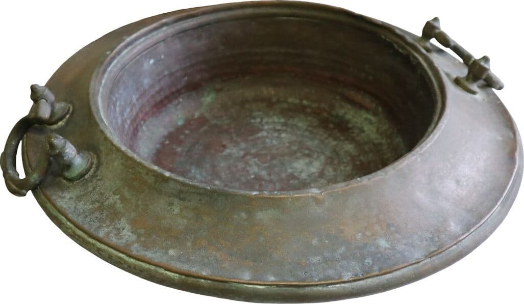 Antico catino toscano in rame inizio ‘900 Ø48 cm – Arredo rustico vintage - 2