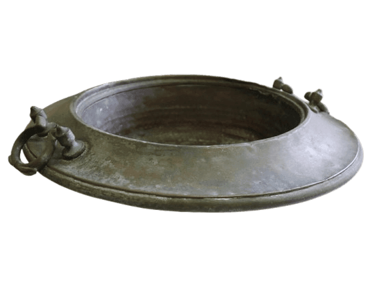 Antico catino toscano in rame inizio ‘900 Ø48 cm – Arredo rustico vintage - 6