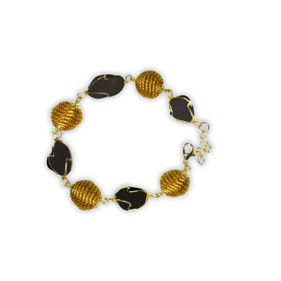 Bracciale Aurea Tormalina e Capim Dourado - Handmade Brasile Voganto - 2