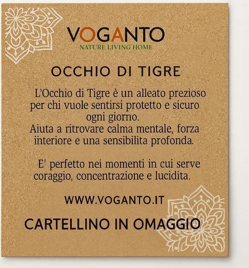 bracciale AUREA – Occhio di Tigre e Capim Dourado Voganto sfere - 5