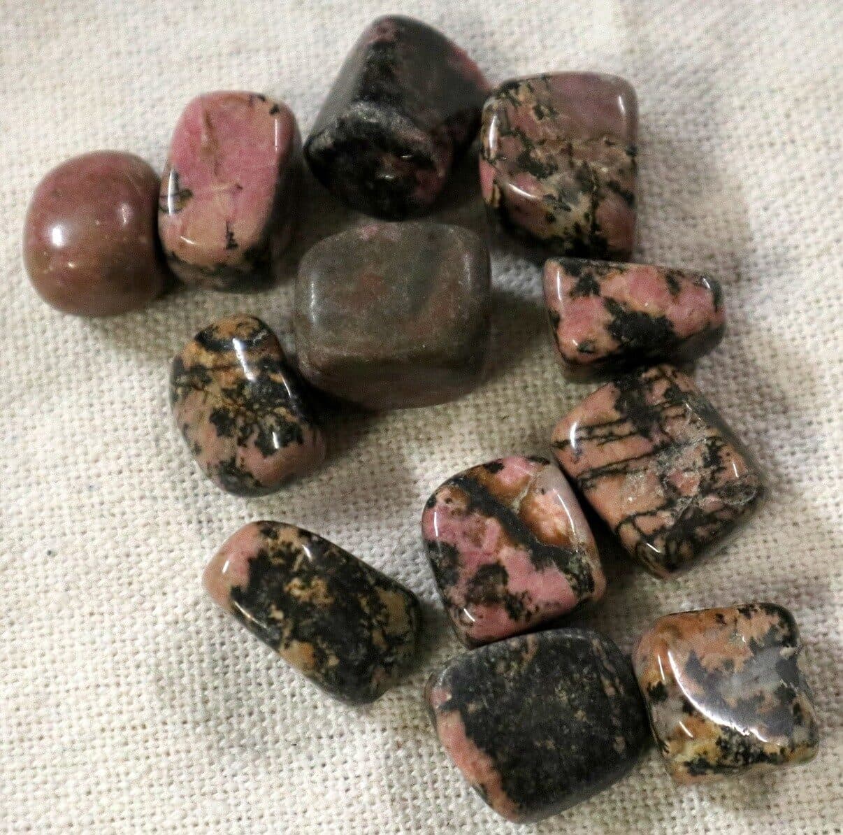 Rodonite Burattata Naturale – Stock 12 Pietre 0,5–2 cm | Cristalloterapia & Benessere Emotivo - 4