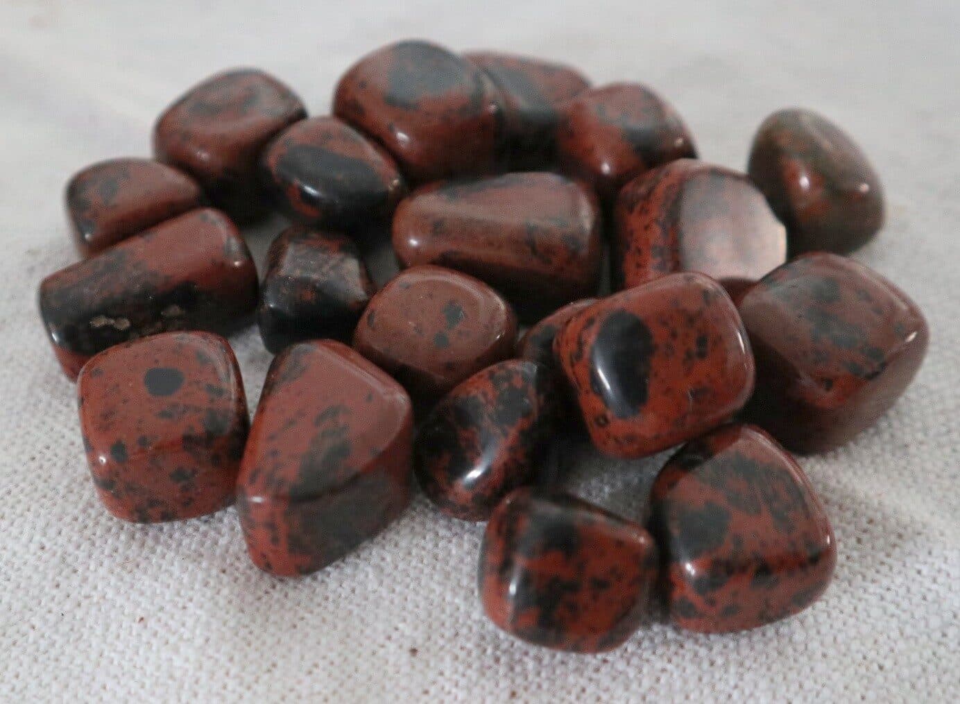 Stock 20 Pietre di Ossidiana Mogano – 2 Sacchetti da 10 Cristalli Naturali 0,5–3 cm - 2