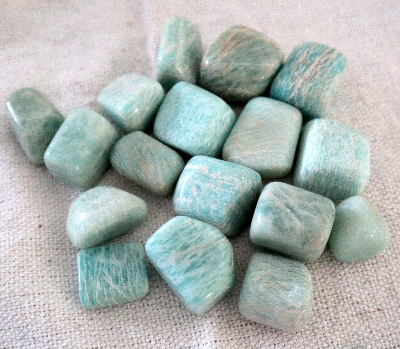 Stock 16 Pietre di Amazzonite – 2 Sacchetti da 8 Cristalli Naturali 0,5–3 cm - 3