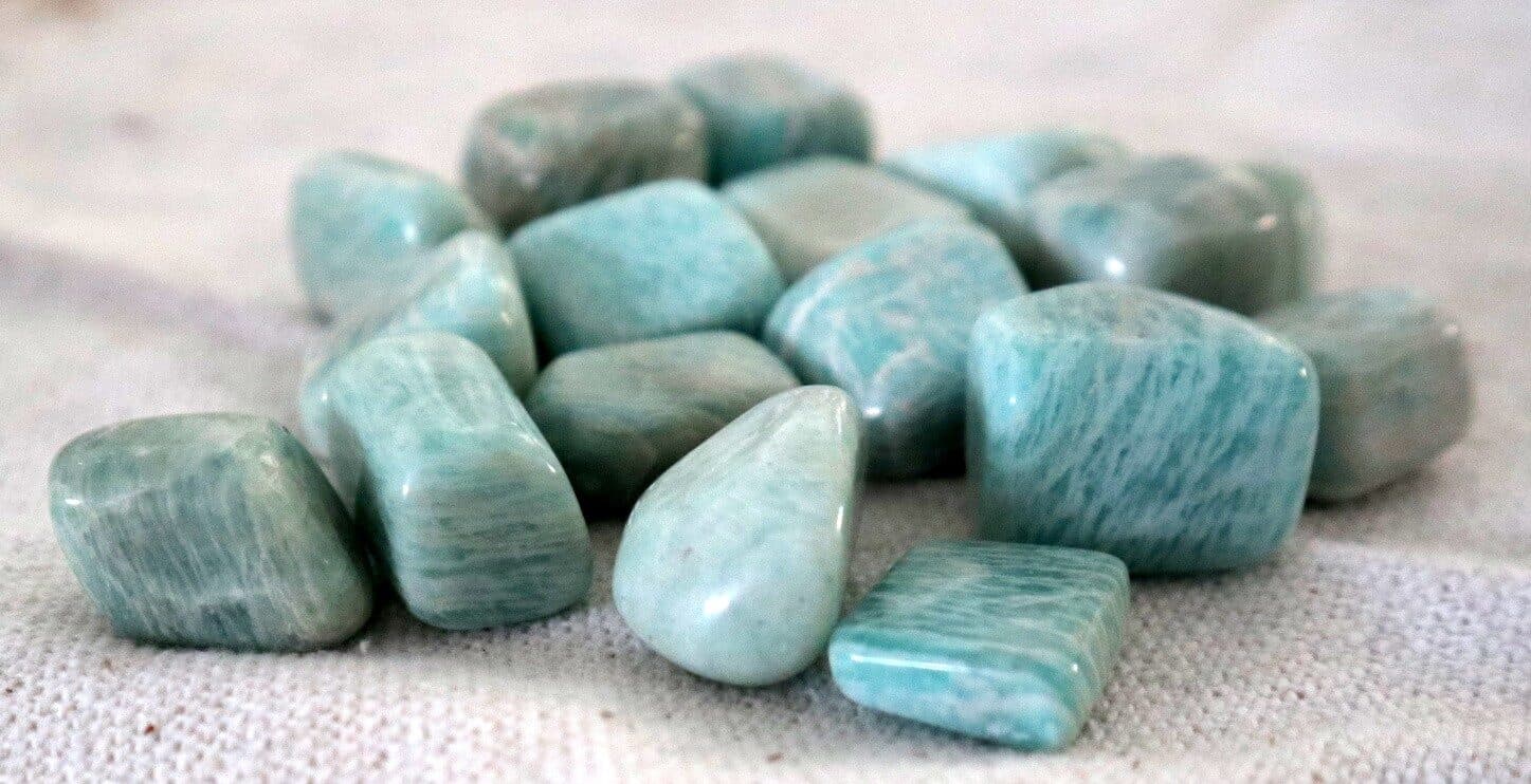 Stock 16 Pietre di Amazzonite – 2 Sacchetti da 8 Cristalli Naturali 0,5–3 cm - 4