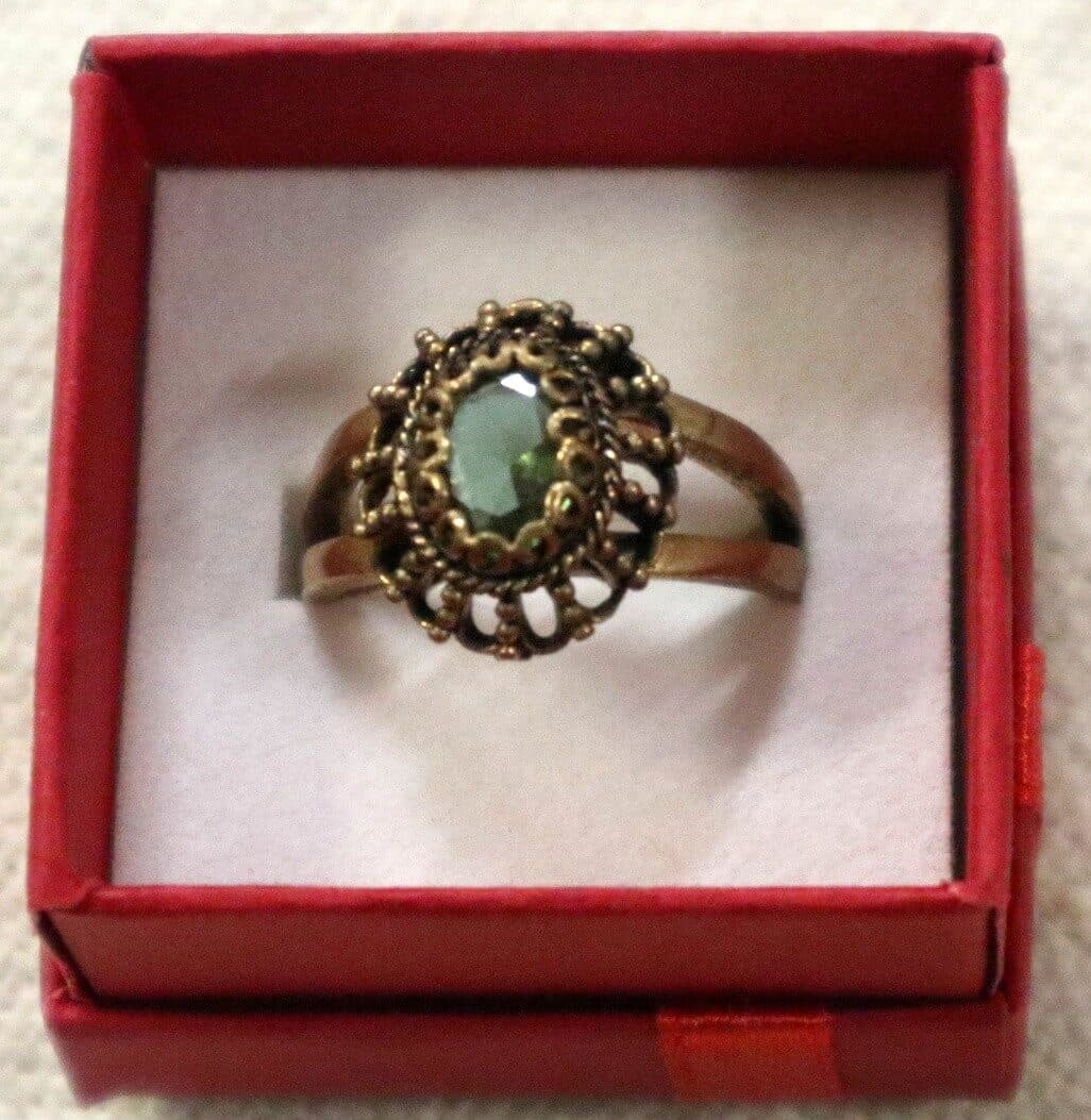 💍 Anello Artigianale in Bronzo con Alessandrite Artificiale – Arte e Magia Turca - 2