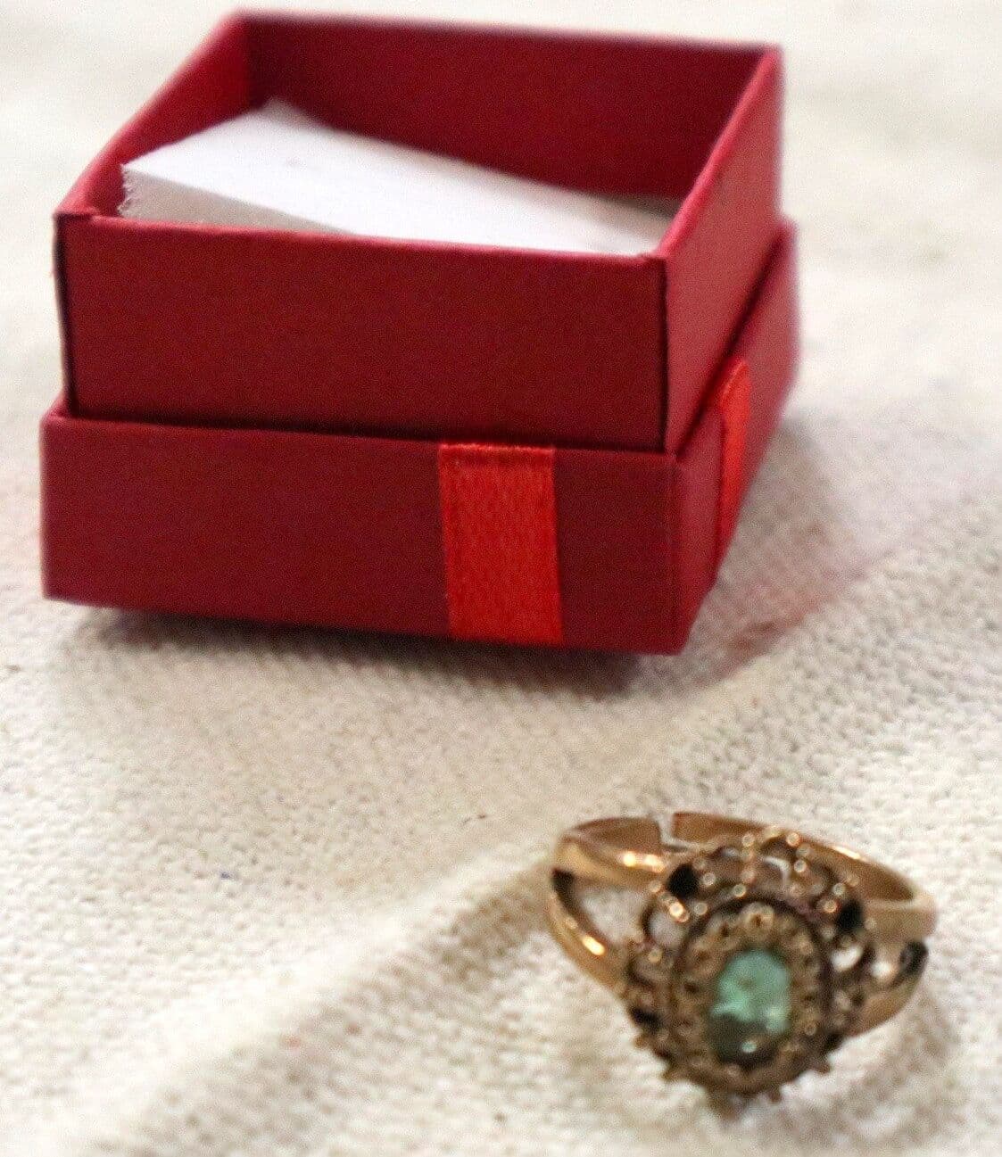 💍 Anello Artigianale in Bronzo con Alessandrite Artificiale – Arte e Magia Turca - 5