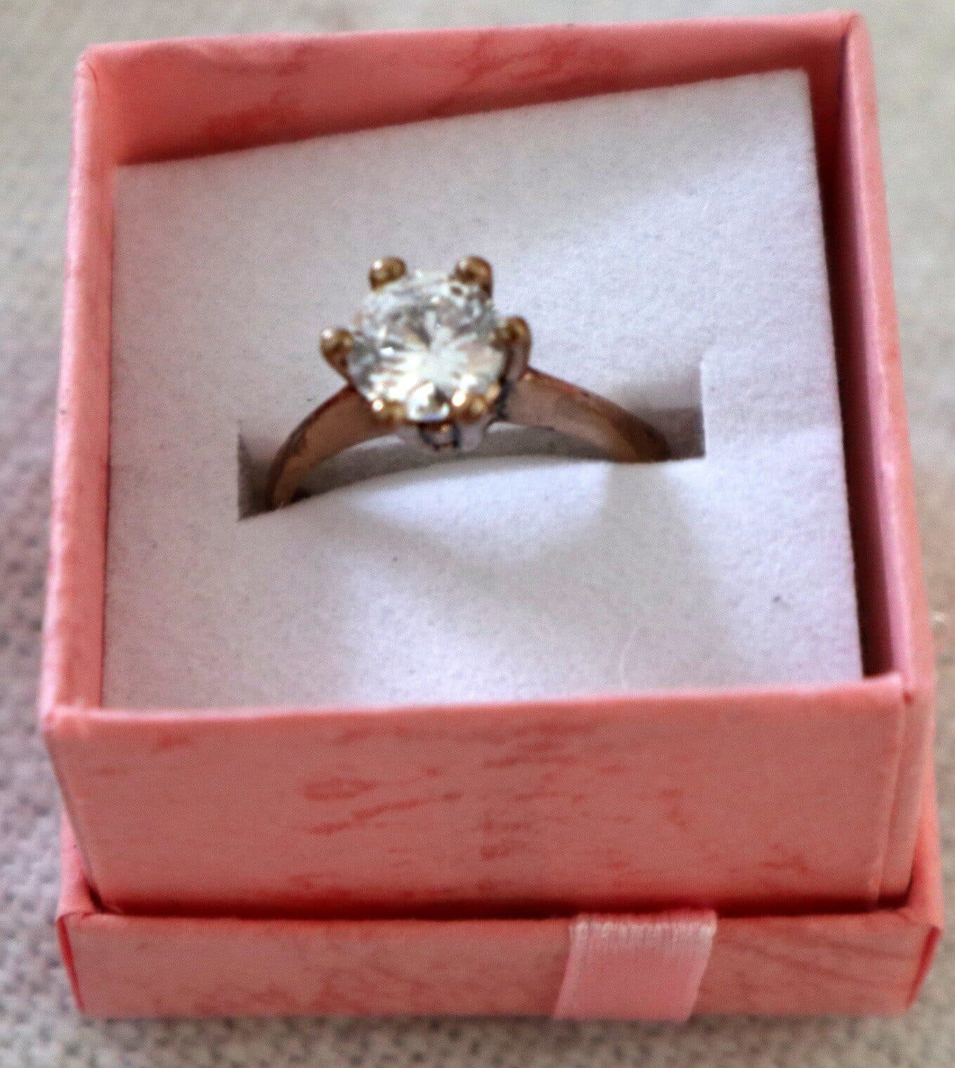 💍 Anello Artigianale in Bronzo Regolabile con Zircone Artificiale - 4