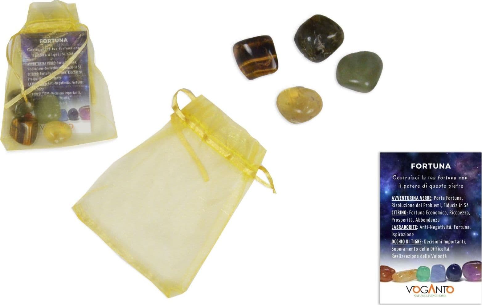 Sacchetto del Benessere “Fortuna” – Pietre Naturali per Abbonanza e Prosperità - 2