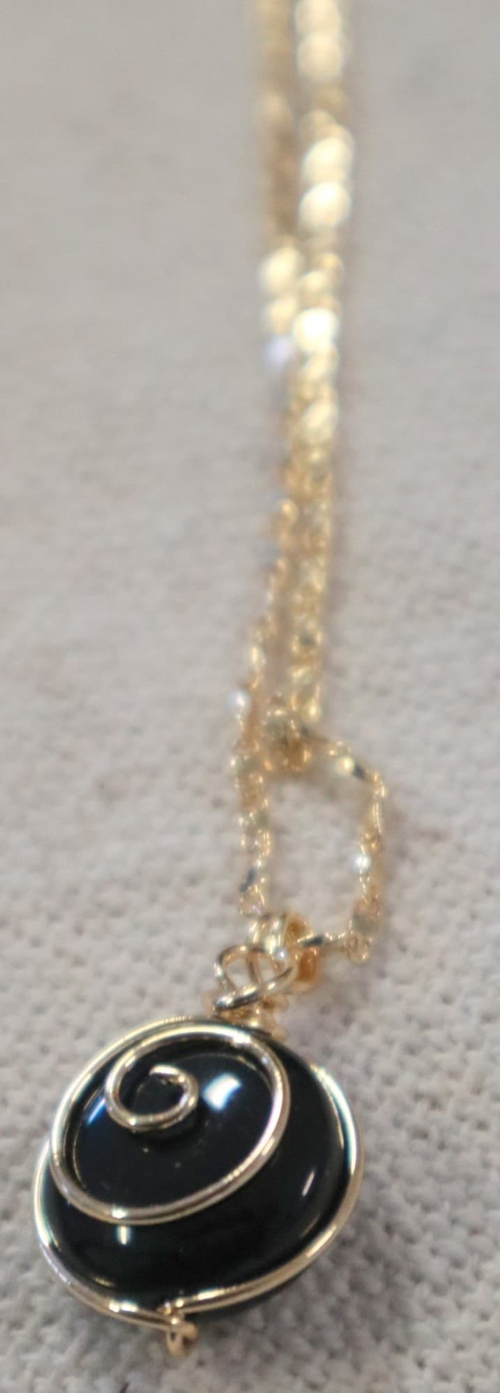 🖤 Collana Ossidiana Nera Oro – Protezione ed Eleganza in Miniatura 🖤 Acciaio galvanizzato oro anallergico – Pietra naturale - 5