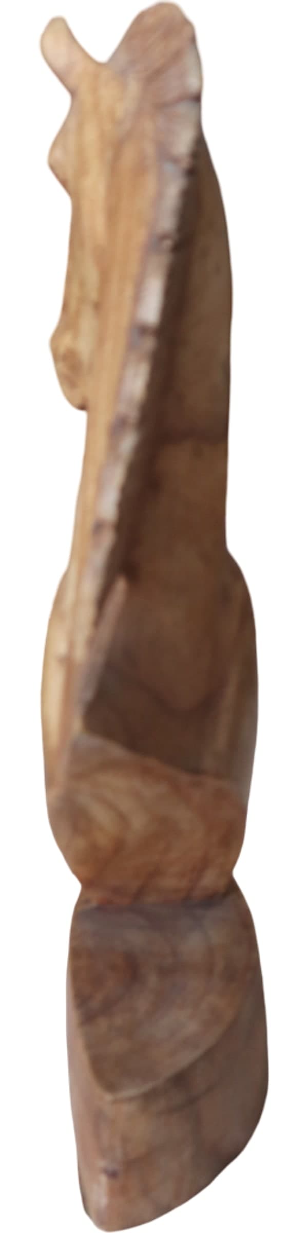 Testa di Cavallo in Legno Intagliata a Mano – Scultura Etnica Indonesiana da Arredo cm 40 - 7