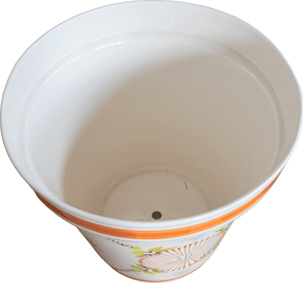 Grande Vaso Messicano in Ceramica Dipinta a Mano – Decorazione Floreale Tradizionale – Ø 40 cm x H 41 cm - 4