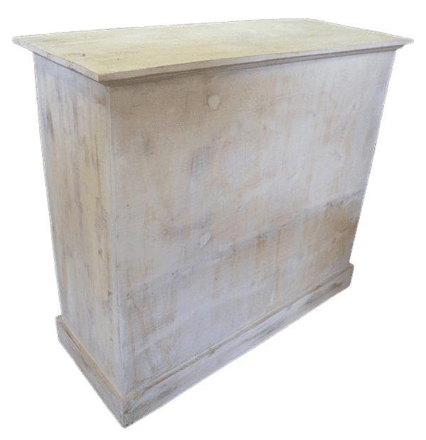 Porta Bottiglie in Legno di Albesia 134x39x125h – Artigianale Indonesia - 9