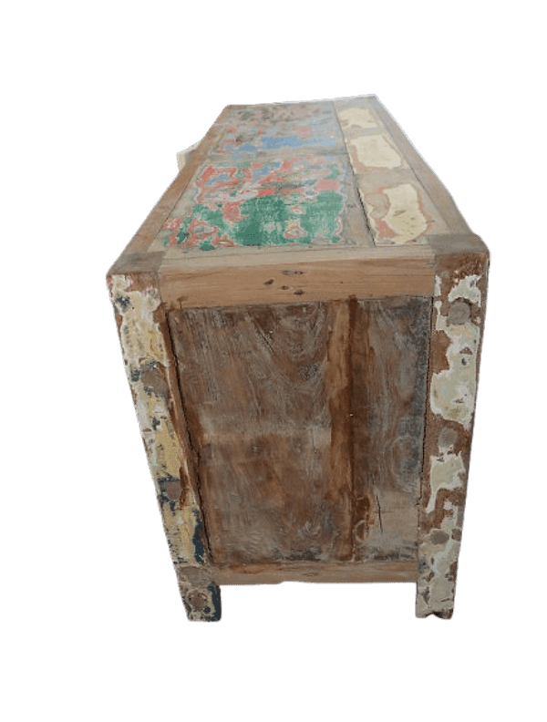 Mobile in Legno di Recupero da Imbarcazioni Indonesiane – 119x42x60h – Arredo Unico e Sostenibile - 6