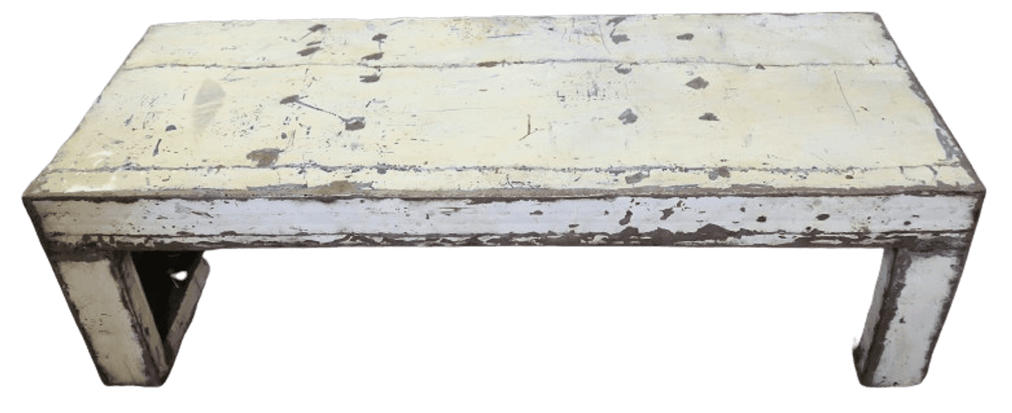 Panca/Tavolo da Fumo in Metallo Vintage – cm 135x50x40h - 6