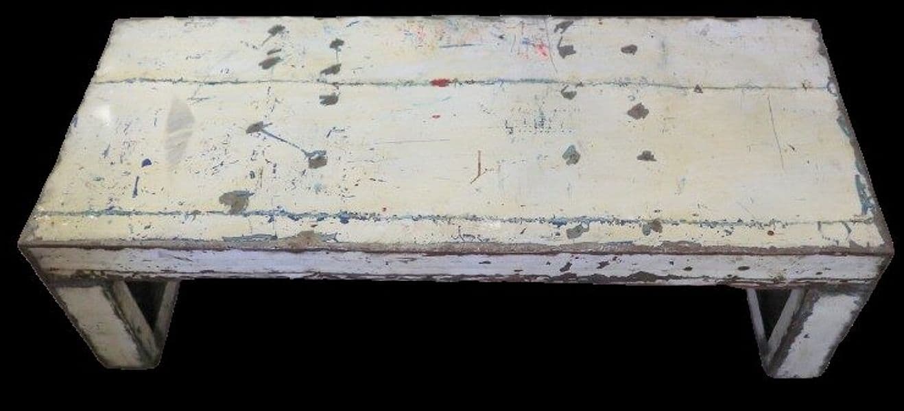 Panca/Tavolo da Fumo in Metallo Vintage – cm 135x50x40h - 8