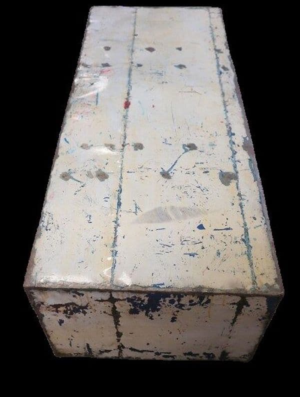 Panca/Tavolo da Fumo in Metallo Vintage – cm 135x50x40h - 9