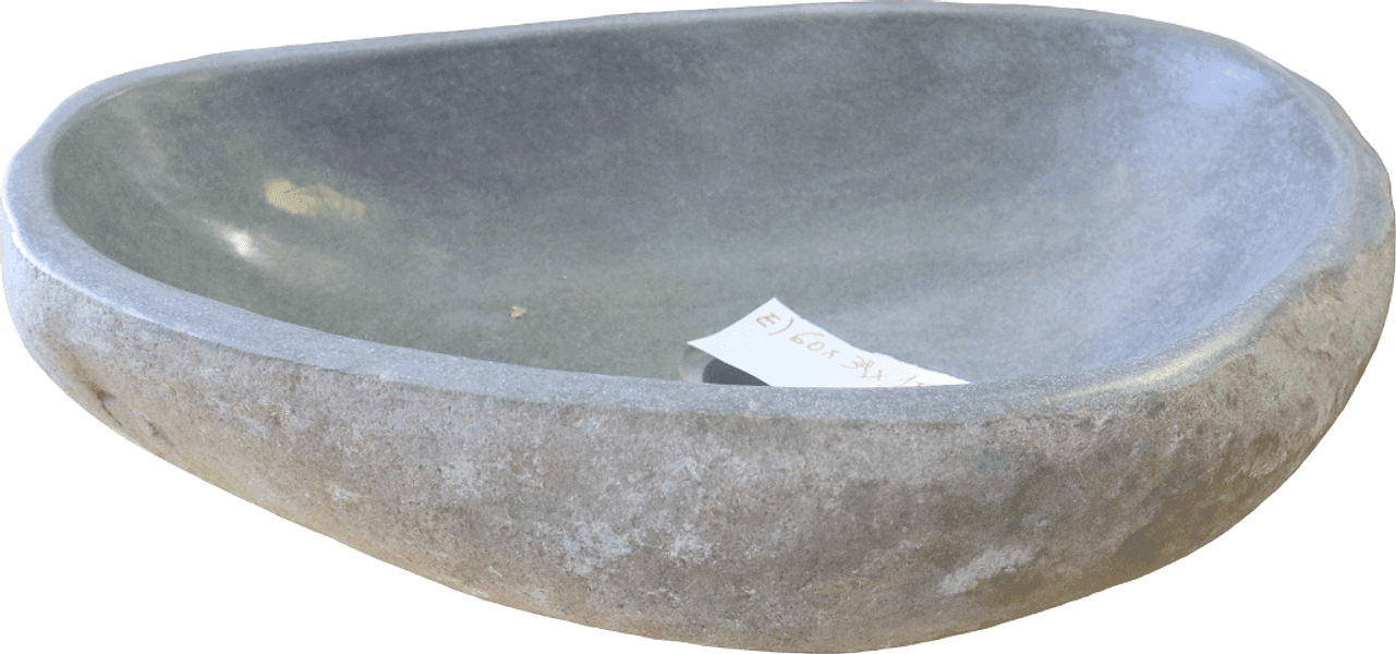LAVANDINO IN PIETRA DI FIUME NATURALE – 60x39x15 CM sasso - 2