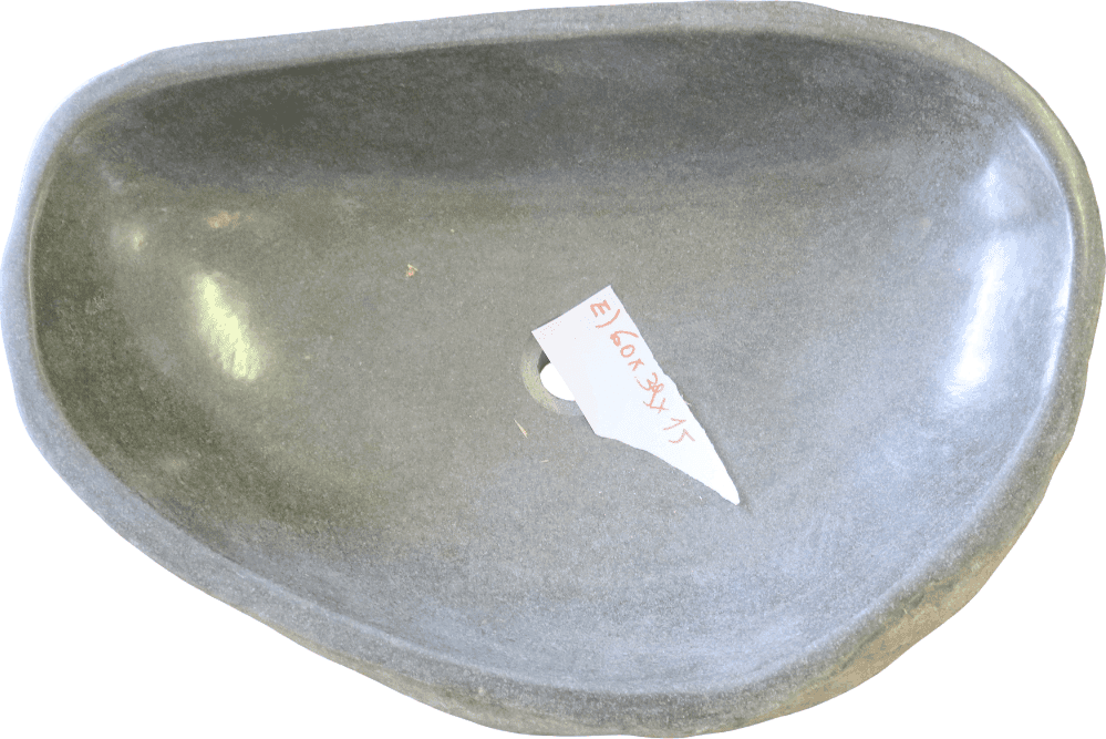 LAVANDINO IN PIETRA DI FIUME NATURALE – 60x39x15 CM sasso - 5