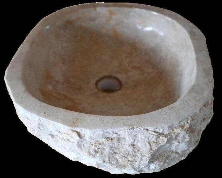 Lavandino in Marmo Naturale 44x42x15 cm – Artigianato Indonesiano - 10