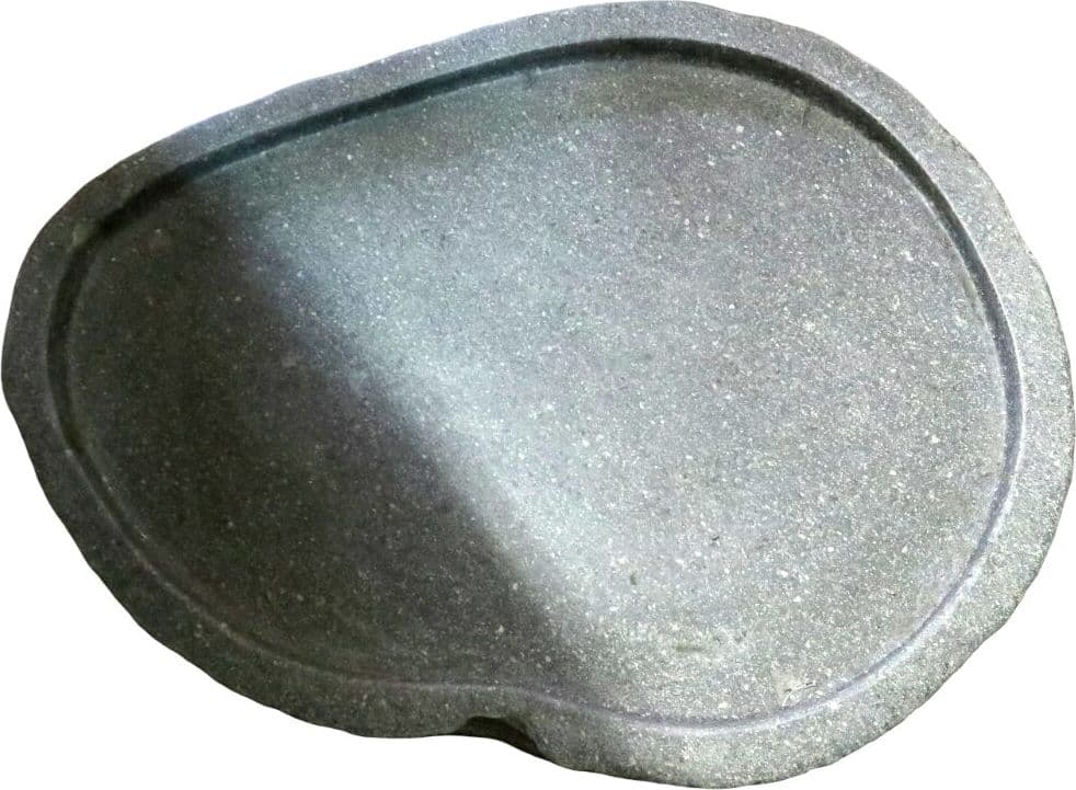 Vassoio in Pietra di Fiume Naturale 40/50 cm – Piatto Bagno Artigianale in Sasso Indonesiano - 7