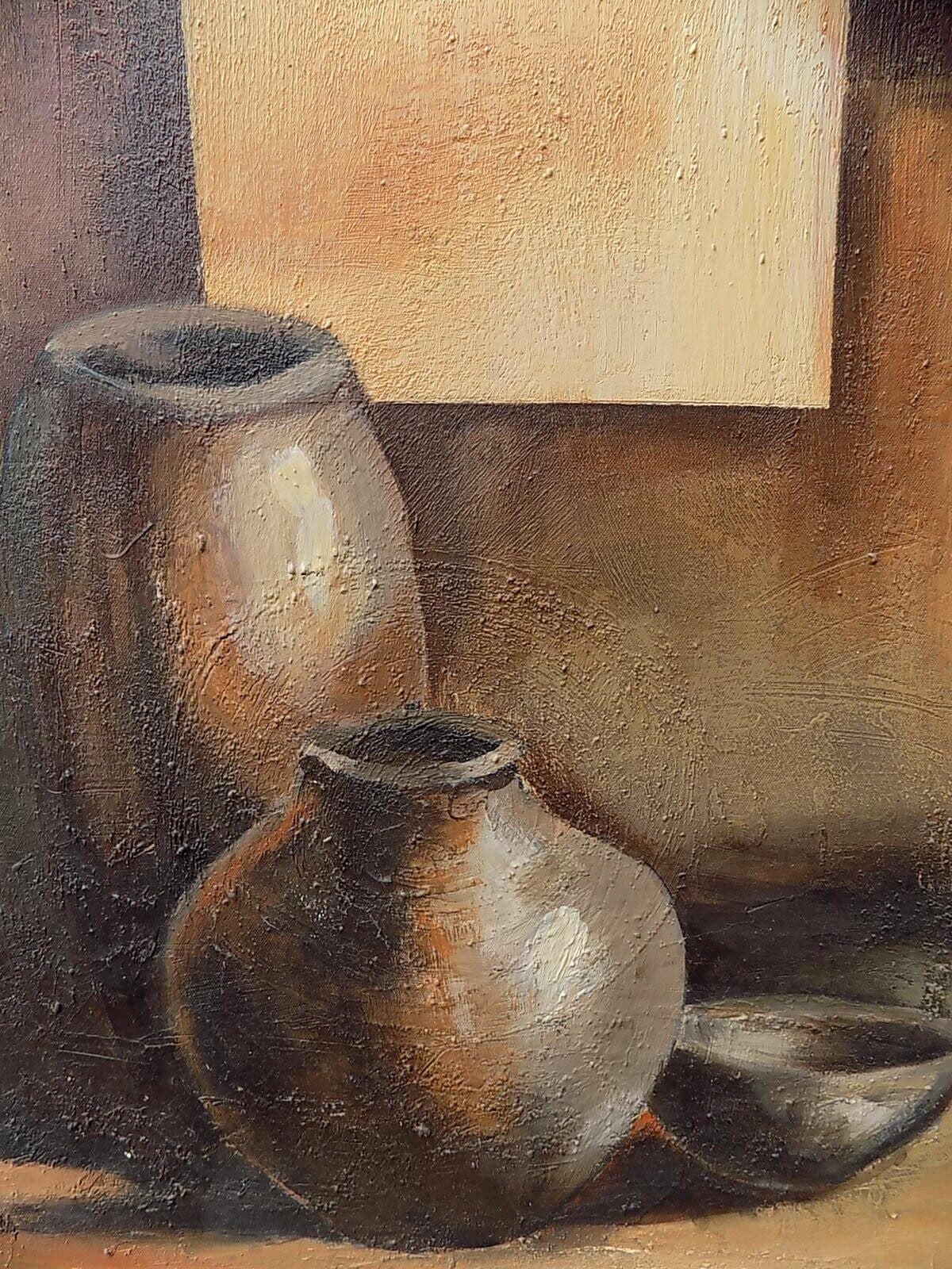 quadro a olio realizzato a manonatura morta da cm 100x50 dipinto tela 2 - 2