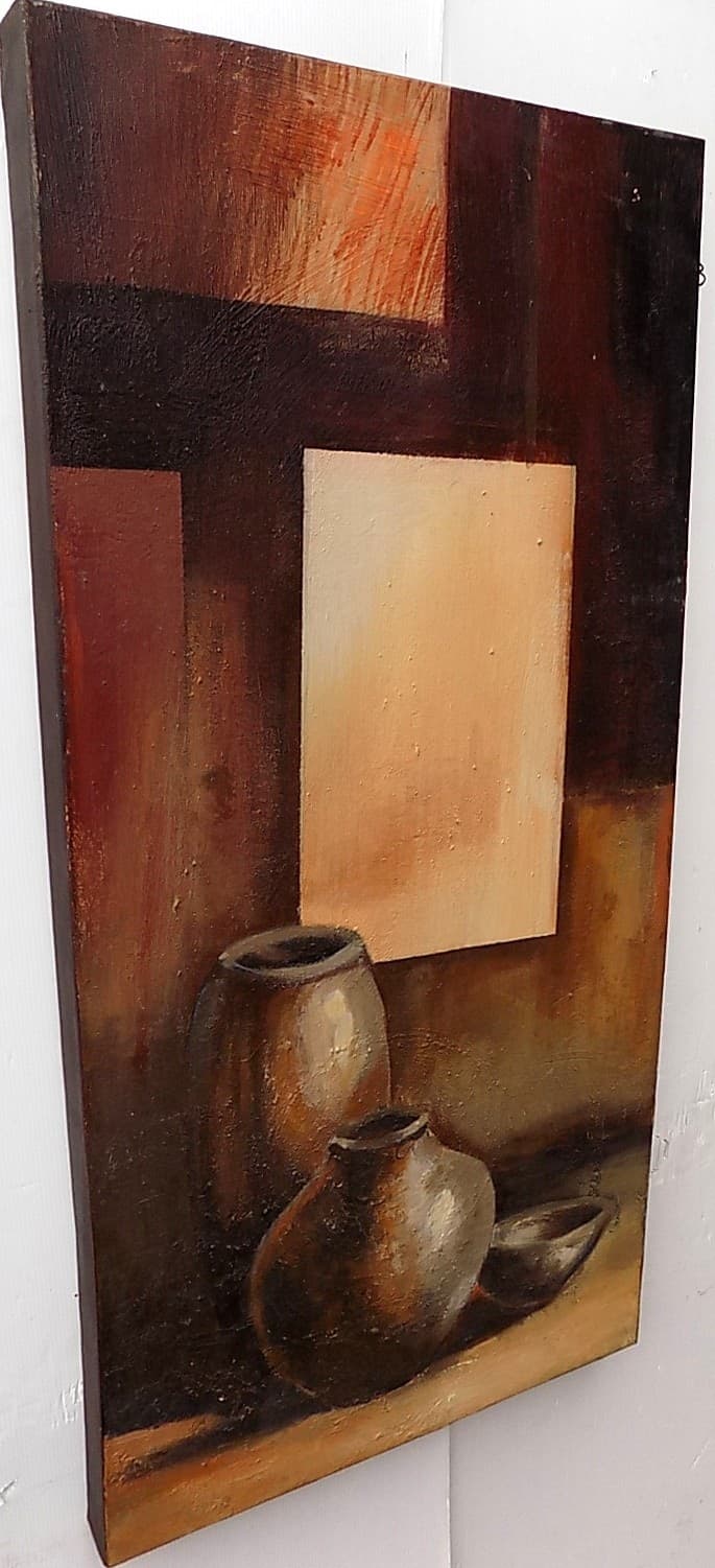 quadro a olio realizzato a manonatura morta da cm 100x50 dipinto tela 2 - 4