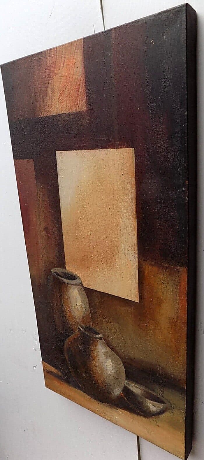quadro a olio realizzato a manonatura morta da cm 100x50 dipinto tela 2 - 5