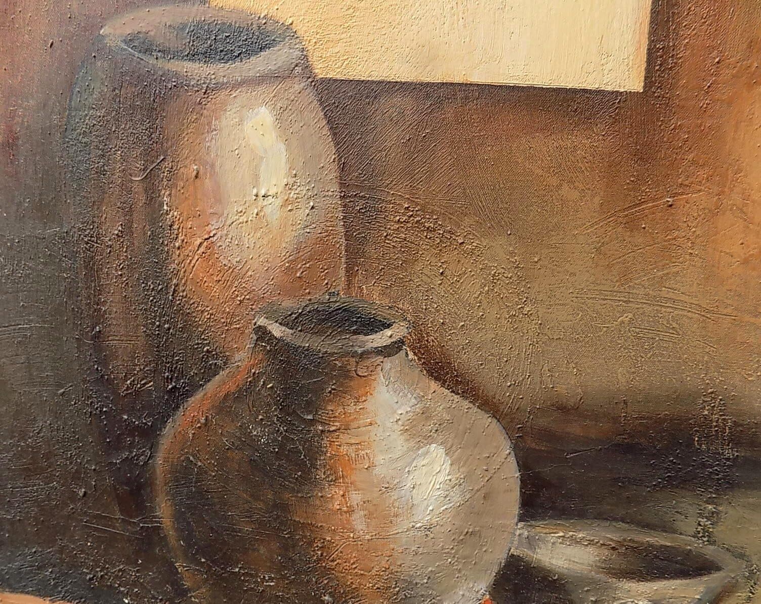 quadro a olio realizzato a manonatura morta da cm 100x50 dipinto tela 2 - 6