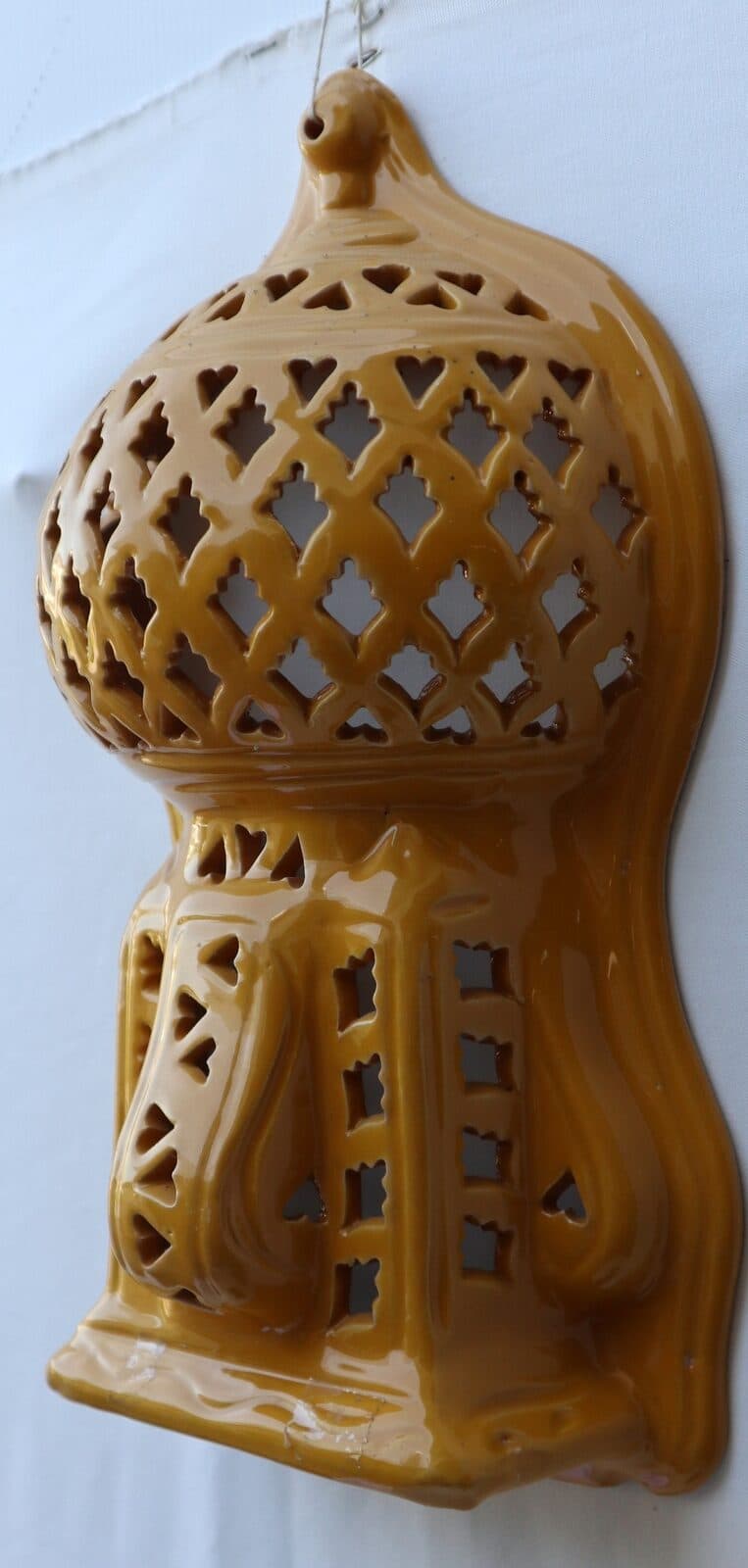 Applique in terracotta Tunisina dipinte e create a mano cm 20x34x12 - 5