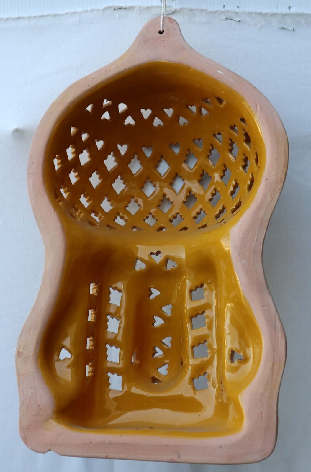 Applique in terracotta Tunisina dipinte e create a mano cm 20x34x12 - 6