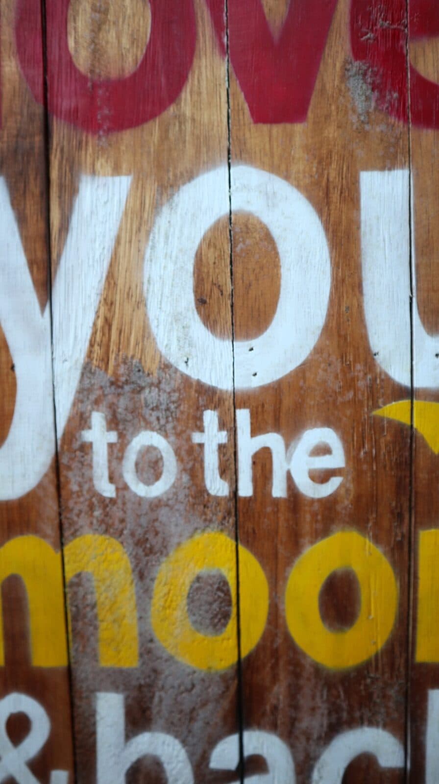 Pannello decorativo in legno ideale per B&B birreria bar locale "Love You " cm 70x40 - 9