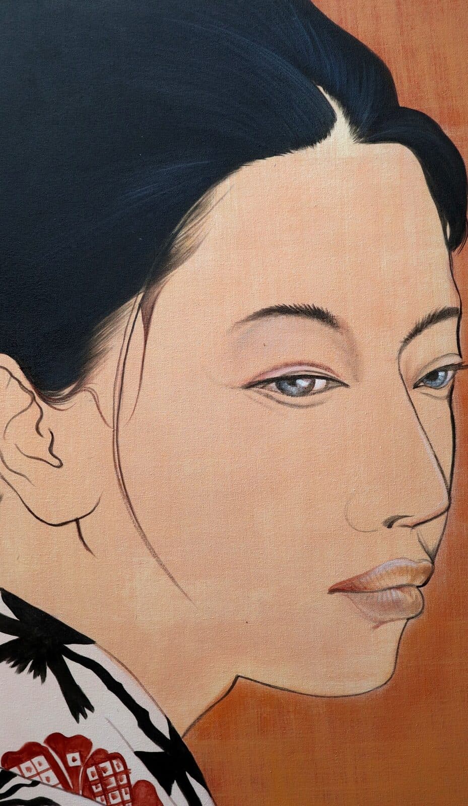 Quadro volto di ragazza in stile Javanese  cm 120x100   testata letto pop art moderno arredo - 4