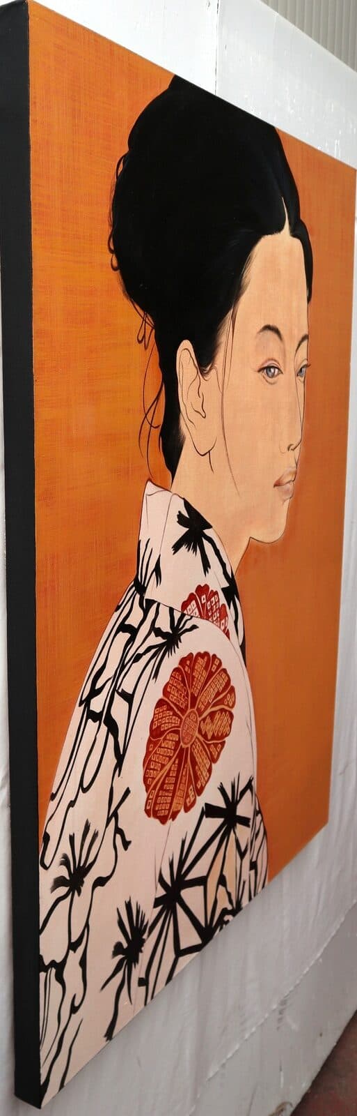 Quadro volto di ragazza in stile Javanese  cm 120x100   testata letto pop art moderno arredo - 10