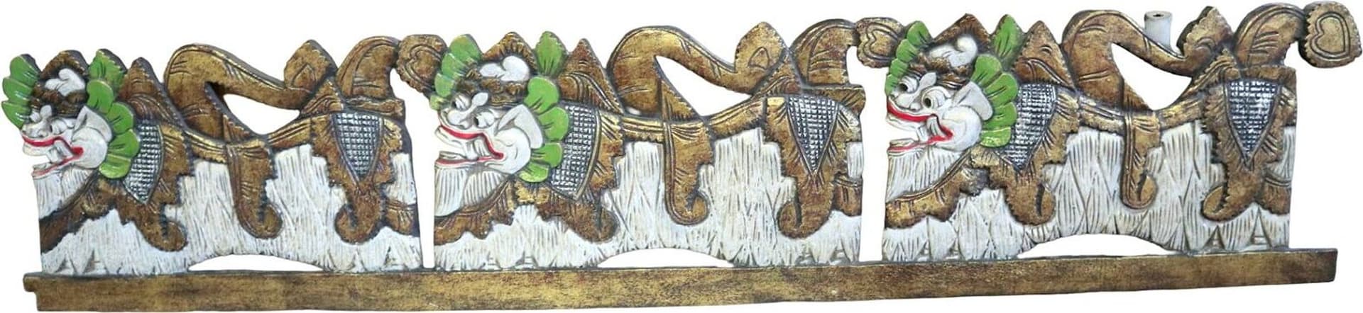 Pannello in Legno Intagliato a Mano con Dragoni Balinesi – Arte Tradizionale di Bali, Spedizione Inclusa - 2