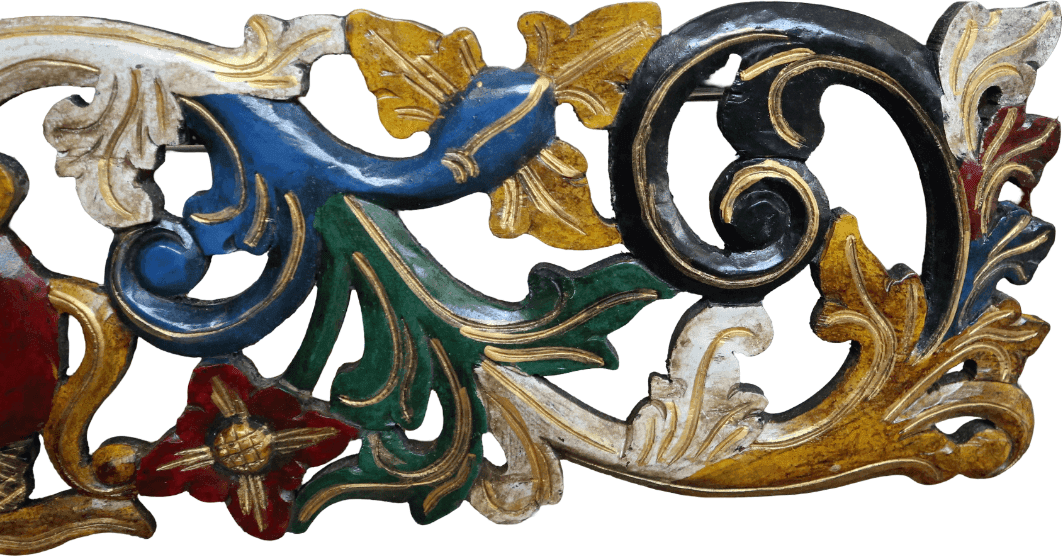 Pannello Albero della Vita in Legno Intarsiato e Dipinto a Mano – Bali Indonesia – Decorazione da Parete Artigianale 100x22 cm - 6