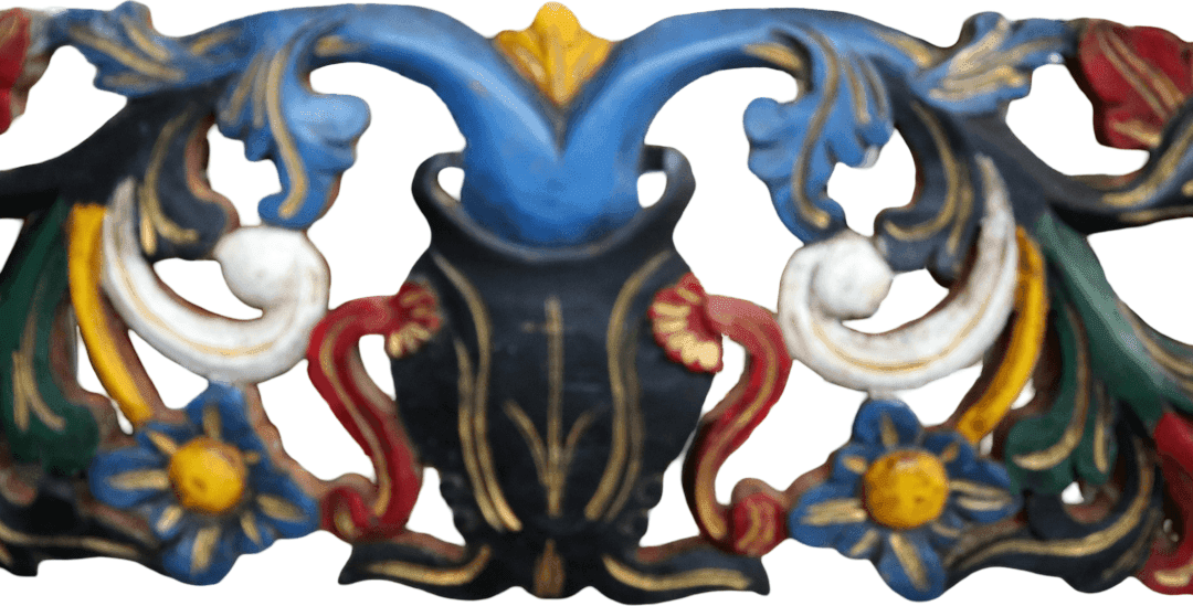 Pannello Decorativo Albero della Vita in Legno Intarsiato e Dipinto a Mano – Artigianato di Bali – 100x22 cm - 4