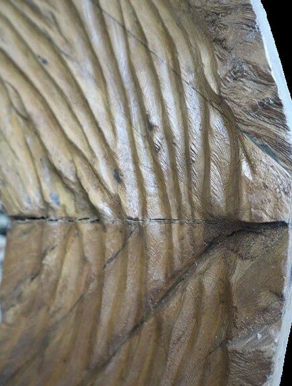 Specchio ovale in teak massello 180x81 cm – Cornice artigianale - 7