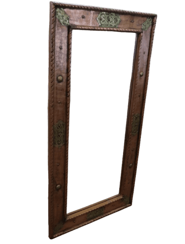 Specchio Marocchino in Rame | Artigianato Unico Fatto a Mano 120x60 - 7