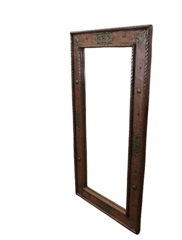 Specchio Marocchino in Rame | Artigianato Unico Fatto a Mano 120x60 - 8