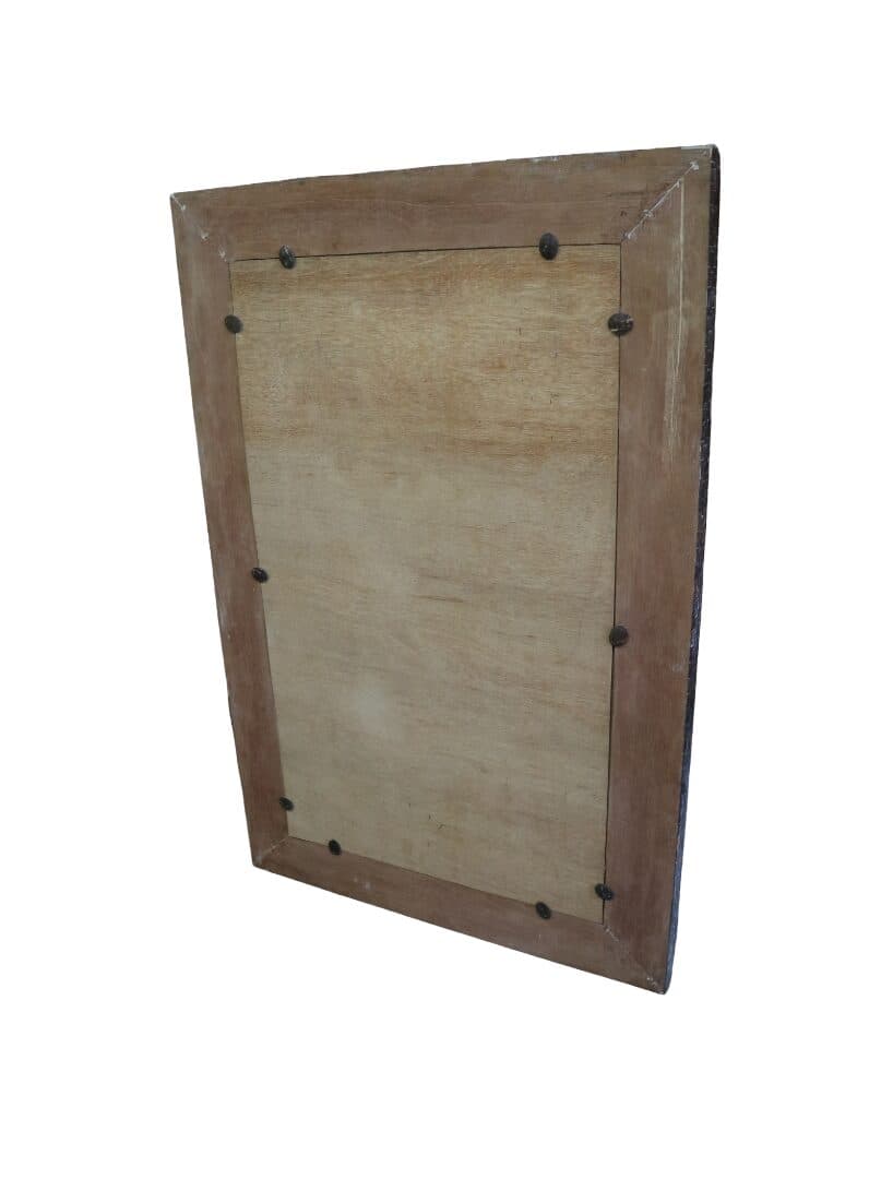Specchio Artigianale in Resina e Guscio di Cocco 120x80 cm – Cornice a V Fatta a Mano in Indonesia - 7