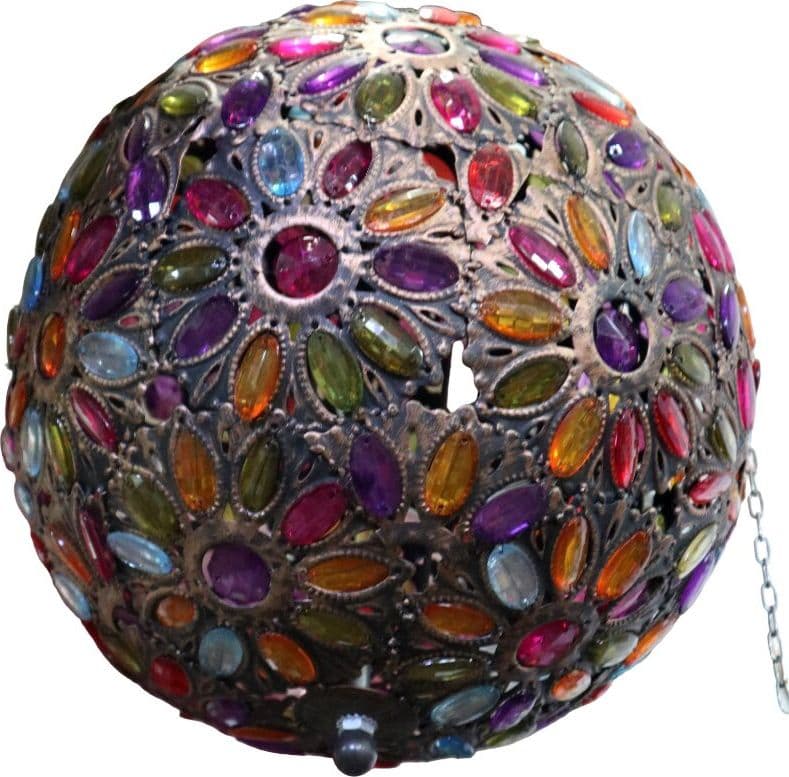 🌈 Lampadario Sfera 40 cm Multicolor in Resina – Design Trendy | NOVITA’ HOME Firenze - 2