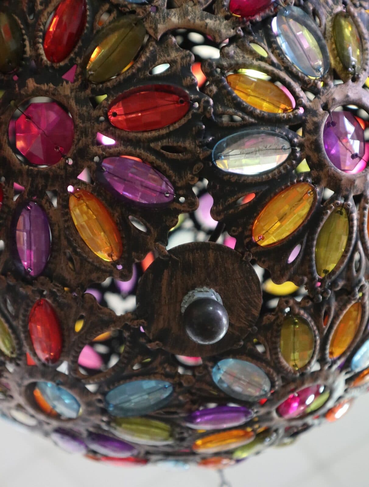 🌈 Lampadario Sfera 40 cm Multicolor in Resina – Design Trendy | NOVITA’ HOME Firenze - 3