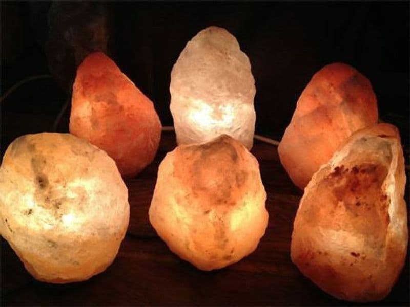 Lampada di Sale KG 3 e 4 in confezione regalo con scatola Sale dell'Himalaya GROTTE TIBET sale rosa Voganto - 2