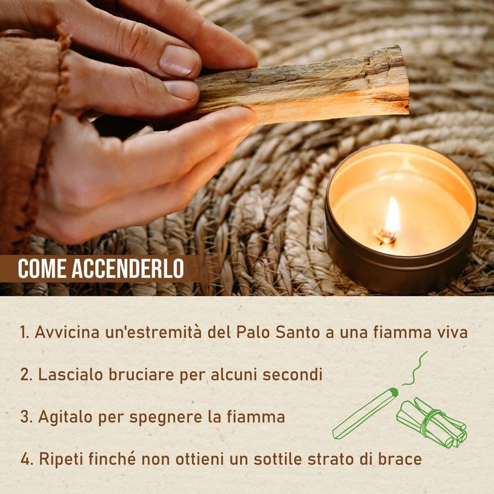 Palo Santo Bastoncini Naturali - Incenso Qualità Premium. Legnetti per Purificazione e Meditazione - 6