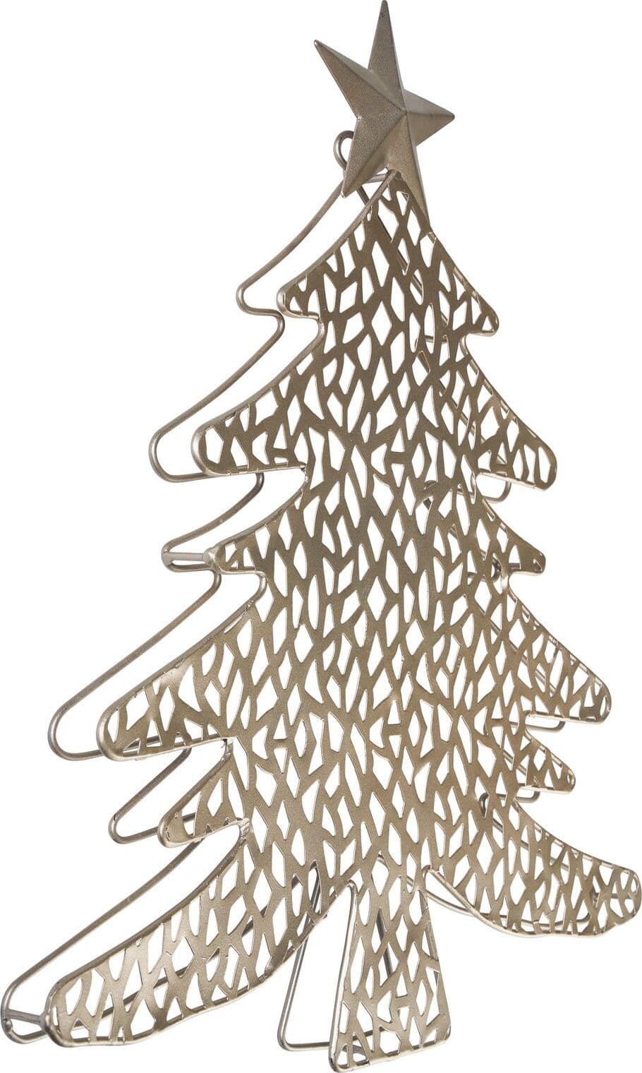 Albero di Natale in metallo da muro parete cm  34 X 2 X 40 in ferro merry christmas idea regalo - 3