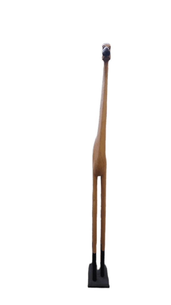 Statua in Legno di Cammello Stilizzato – Altezza 200 cm – Scultura Artigianale Indonesiana - 5