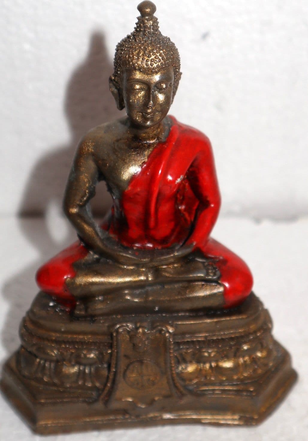 Buddha in resina disponibile nei colori bianco turchese e rosso cm 10x5x13h resina Indonesiano Ganega Shiva divinità Buddha - 5