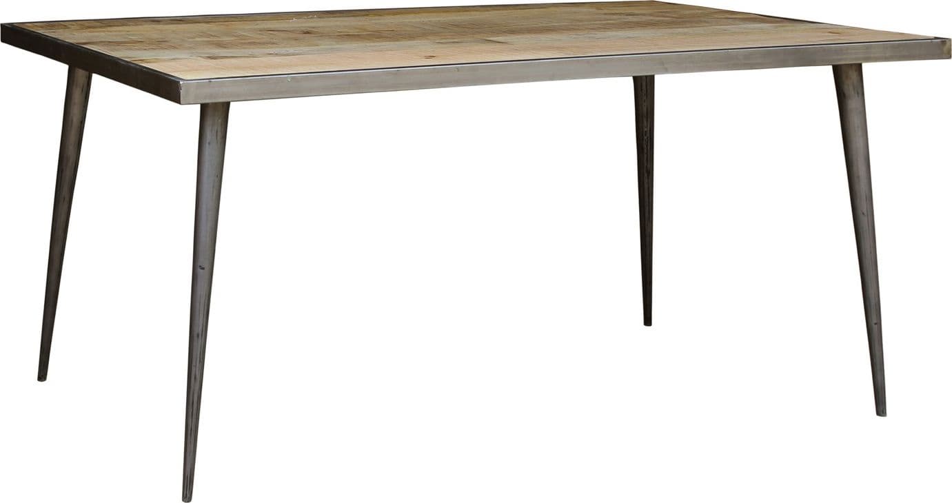 tavolo Industrial in legno e ferro cm 175X90X77 pranzo legno mango - 3