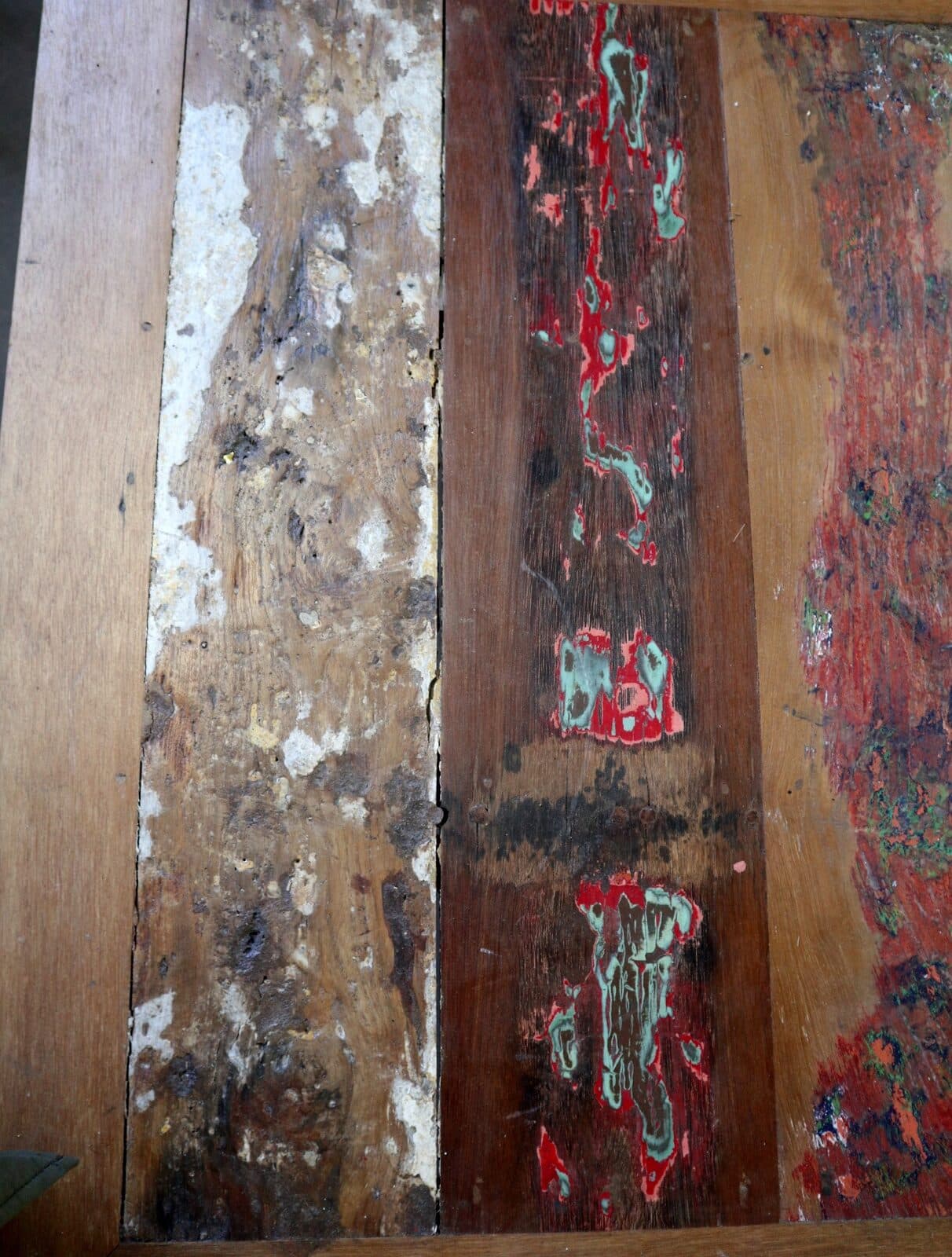 Tavolo Quadrato 100x100 cm in Legno Recuperato da Imbarcazioni – Stile Loft Industriale Artigianale - 7